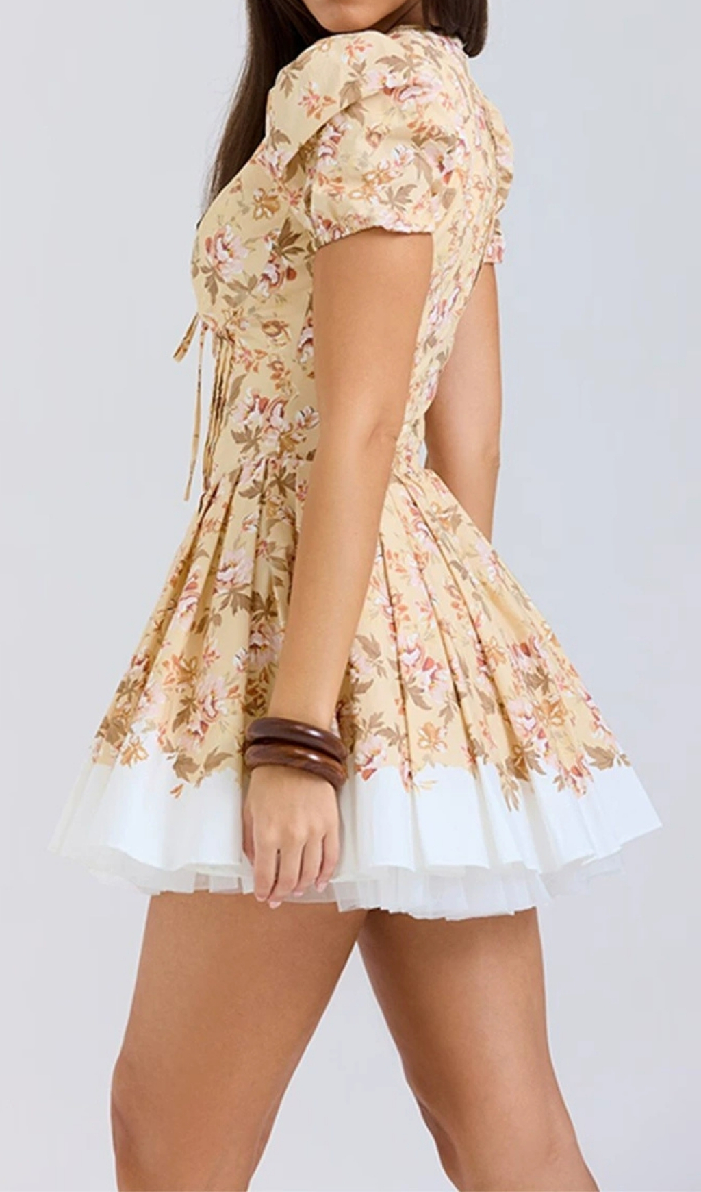 Frieda V-neck Floral Mini Dress