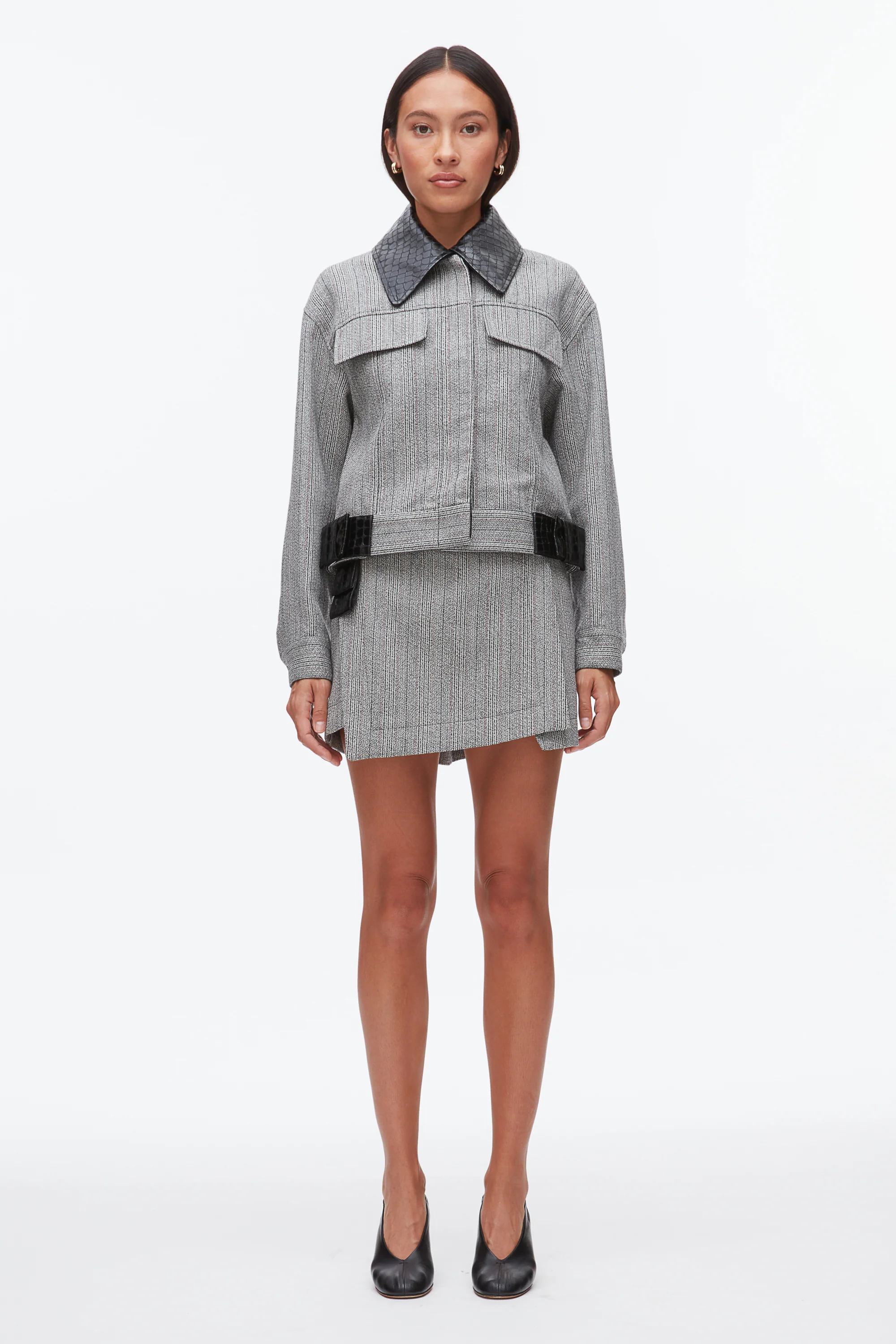 Jaspé Cropped Jacket